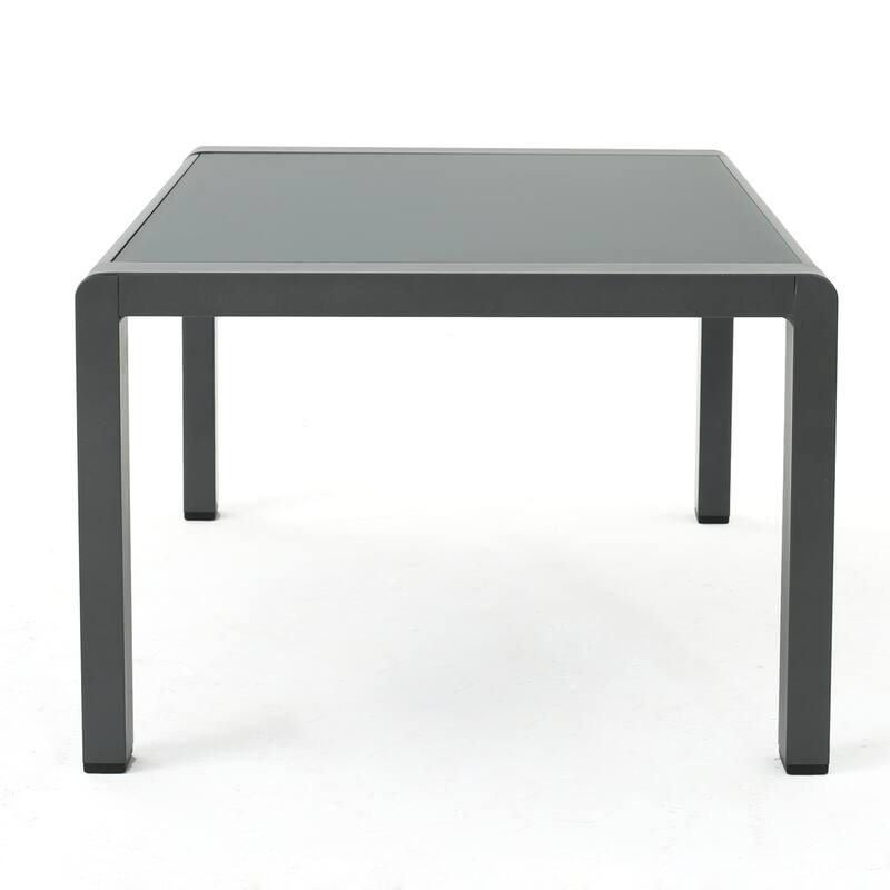 Cape Coral Outdoor Aluminum Rectangle Coffee Table by Christopher Knight Home