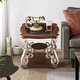 preview thumbnail 1 of 19, End table,marble paper top