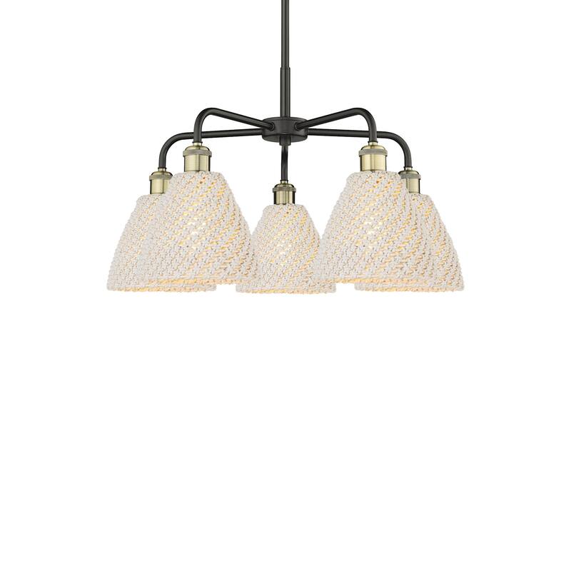 Innovations Lighting 516-5CR-15-26 Bristol Natural Chandelier Bristol - Black Antique Brass / Natural