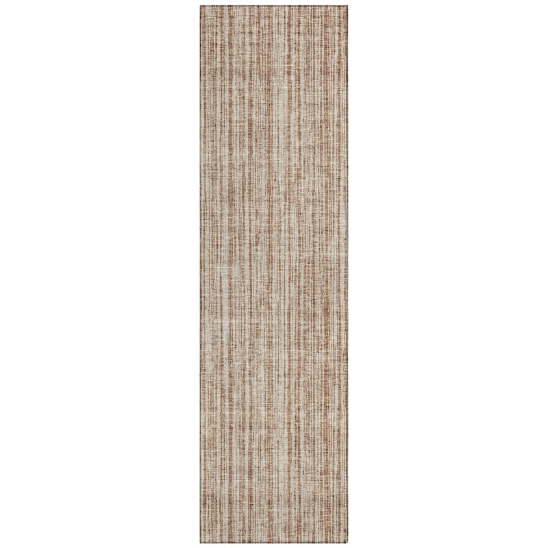 Machine Washable Indoor/ Outdoor Chantille Contemporary Striped Rug