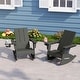 preview thumbnail 16 of 68, Shoreside Kids Outdoor Poly Adirondack Rocking Chair with Cup Holder (Set of 2)