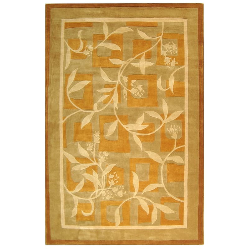SAFAVIEH Handmade Rodeo Drive Reanna Mid-Century Modern Abstract Wool - 8' x 11' - Assorted - Rectangle