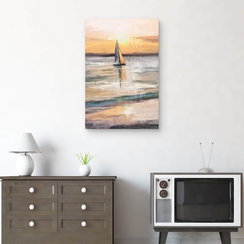 Twilight Sail by Studio Arts Canvas Art Print