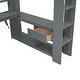 preview thumbnail 6 of 15, Full Gaming Loft Bed wDesk,Shelves,LED,Charging Station,Dark Grey