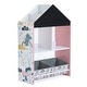 preview thumbnail 18 of 20, Children's Multi-Functional House Bookcase Toy Storage Bin Floor Cabinet with Blackboard