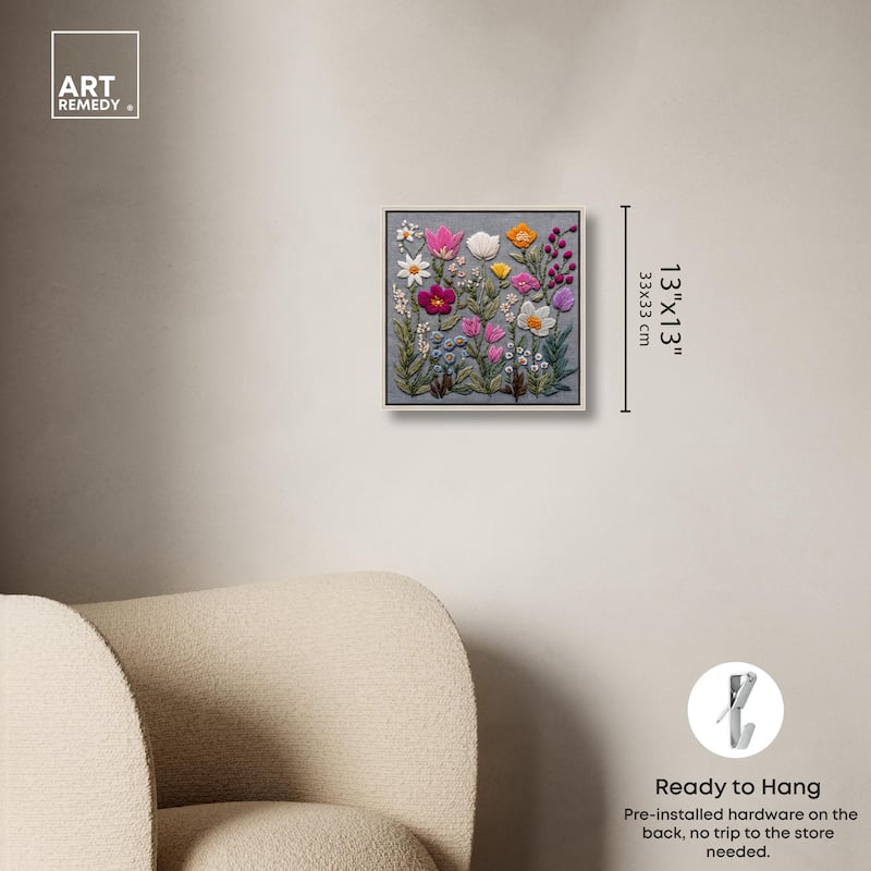 Fabric Flora Canvas by Art Remedy