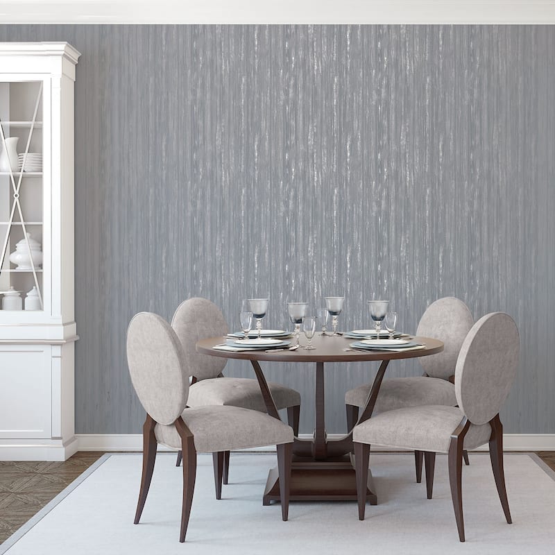 Galerie Wallcoverings Special FX 2 Collection Glitter Stripe Mylar on Non-woven Wallpaper Roll