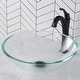 preview thumbnail 12 of 33, Kraus Glass Vessel Sink, Bathroom Faucet, Pop Up Drain, Mounting Ring