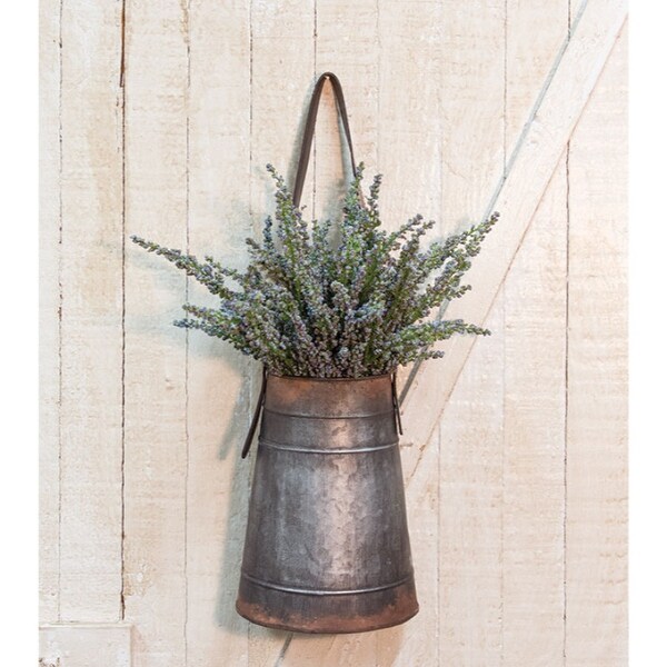 Metal Hanging Flower Holder w/Strap