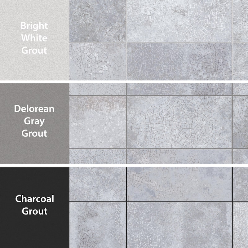 Merola Tile Myst Gunsmoke 4" x 8" Ceramic Wall Tile