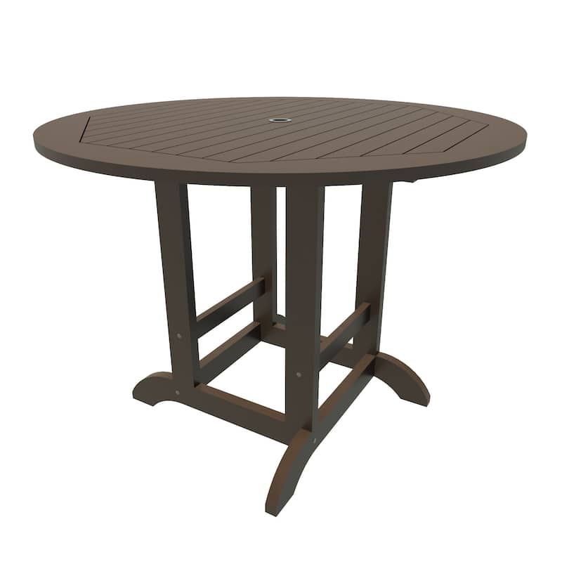 Weatherly 5-piece Outdoor Dining Set - 48" Round Table, Counter-height
