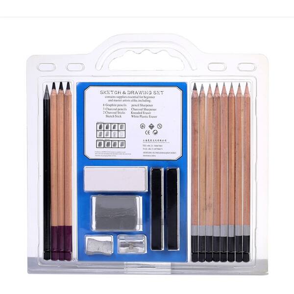 Shop Drawing Sketching Kit Pencils Set 18pcs Overstock 28630641