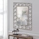 preview thumbnail 2 of 7, Allan Andrews Rectangular Wall Mirror with Lattice Iron Frame - 32"H x 24"W