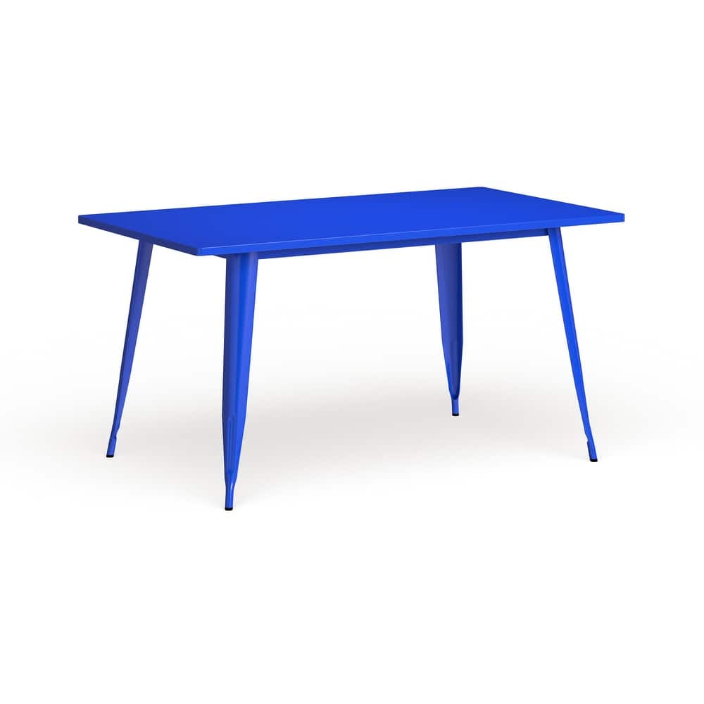31.5" x 63" Rectangular Metal Indoor-Outdoor Table - Industrial Table - 31.5"W x 63"D x 29.5"H