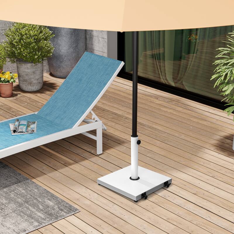 Outdoor Umbrella Base Stand Square Weighted for Patio Market Umbrella