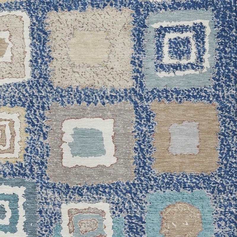 HomeRoots Geometric Transitional Rectangle Outdoor Rug