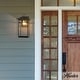 preview thumbnail 24 of 28, Hunter Yancy House Outdoor Wall Light - Front Porch, Patio, Garage - Mission, Transitional - Resists Corrosion! 17" - Matte Black