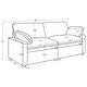 preview thumbnail 13 of 11, Collins Modular Power Loveseat - N/A