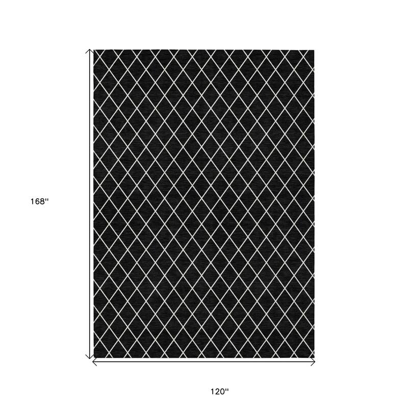 HomeRoots Geometric Transitional Rectangle Outdoor Rug