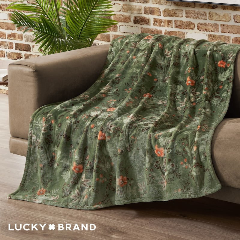 Lucky Brand Wild Flower Blankets Plush
