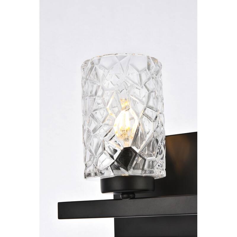 Cara 1 Light Bath Sconce with Clear Shade