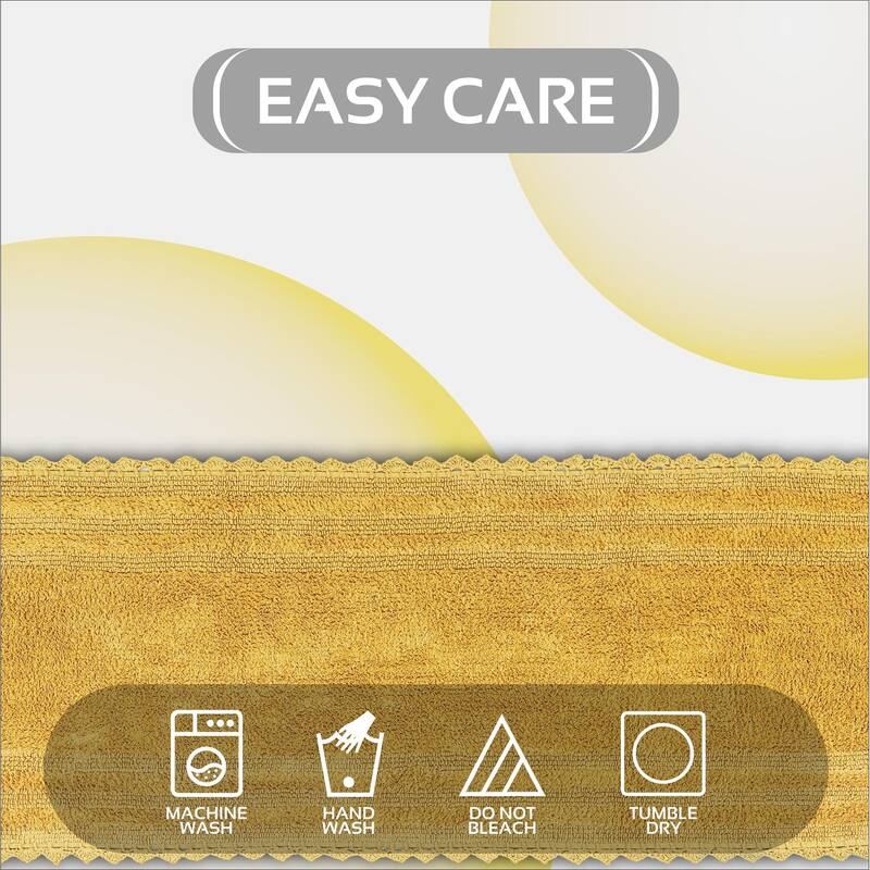 Better Trends Bath Rugs Set 100% Cotton Soft & Water Absorbent Tufted Bathroom Rug for Shower, Sink Bath Mats Lilly Crochet