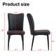 preview thumbnail 16 of 23, Modern minimalist 4-piece set of faux leather dining chairs and office chairs