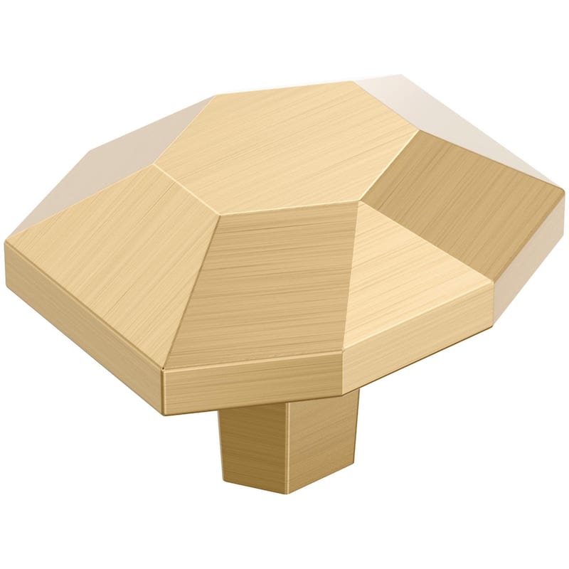 Amerock BP36641 St. Vincent 1-3/8" Geometric Cabinet Knob - Champagne Bronze