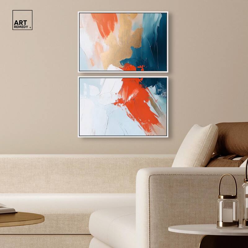 Bold and Bright I Canvas Set of 2 by Art Remedy