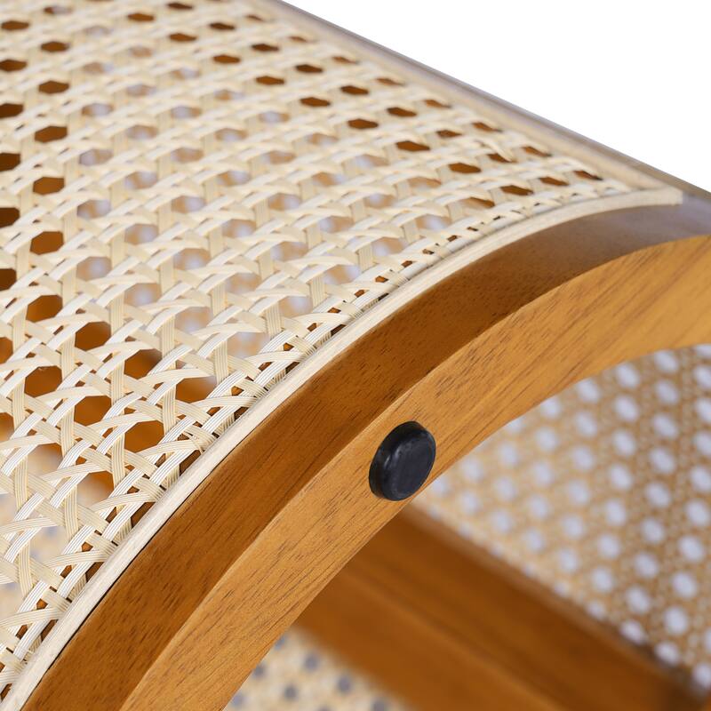 Christopher Knight Home - Elna Round Rubber Solid Wood Side Table in Natural Finish, Compact Modern Accent