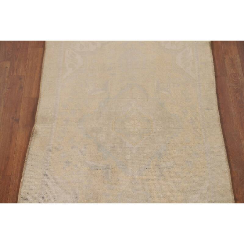 Hand Knotted Oriental 100% Wool Carpet Traditional Floral Peach Tabriz Area Rug - 4' 6'' X 3' 0''