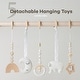 preview thumbnail 3 of 18, Wooden Baby Play Gym Set, Interactive Activity Center by Comfy Cubs
