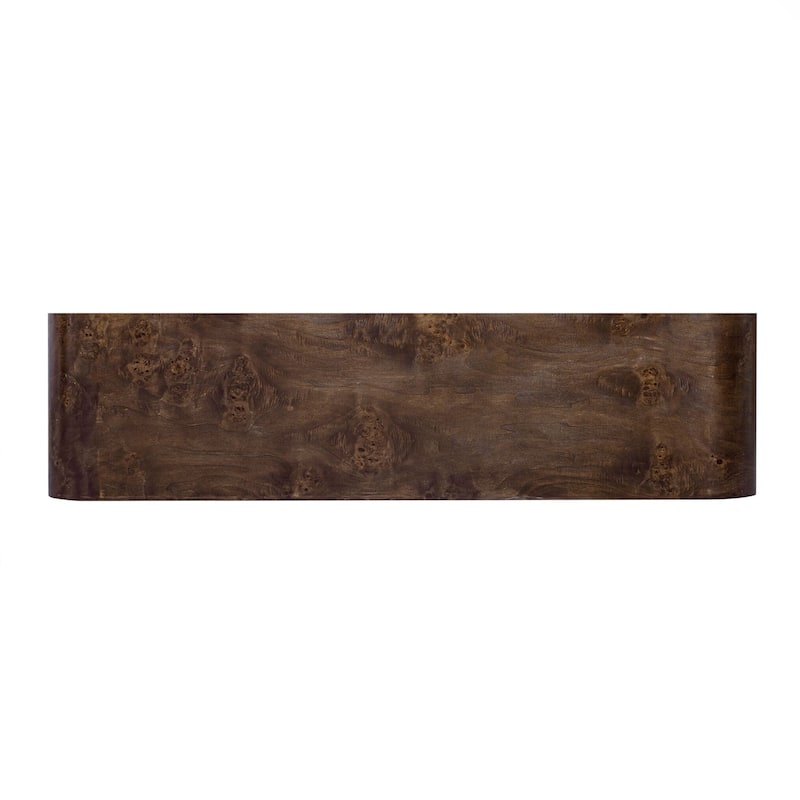 Modern Entryway Table with Burl Wood Veneer,Suitable for Entryway, Hallway, Living Room, Foyer, Corridor