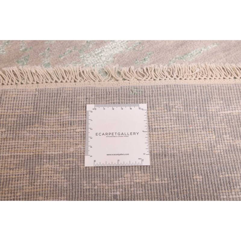 ECARPETGALLERY Hand-knotted Legacy Taupe Silk, Wool Rug - 8'9 x 12'0