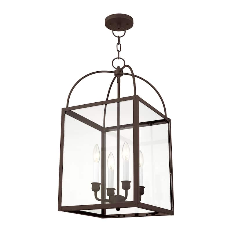 Livex Lighting 4 Light 240 Watt 12.75" Wide Pendant with Clear Glass