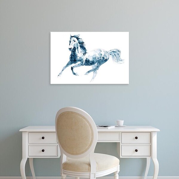 Easy Art Prints Julie T. Chapman's 'Sapphire Gallop II' Premium Canvas Art