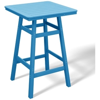 Laguna Hdpe All Weather Outdoor Patio 30" Square Bar Table