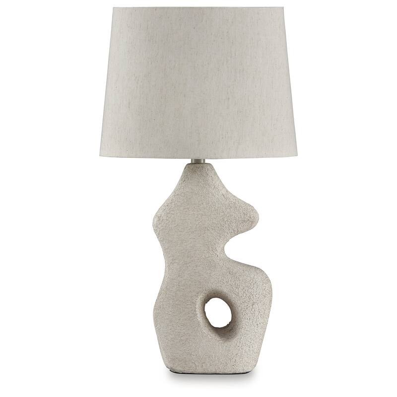 Signature Design by Ashley Chadrich Antique Beige Table Lamp (Set of 2) - 14" W x 10" D x 25.5" H