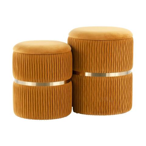 Lena Nesting Ottoman Set
