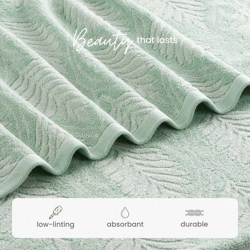 Martex Restore Fern Ogee Sage Bath Towel