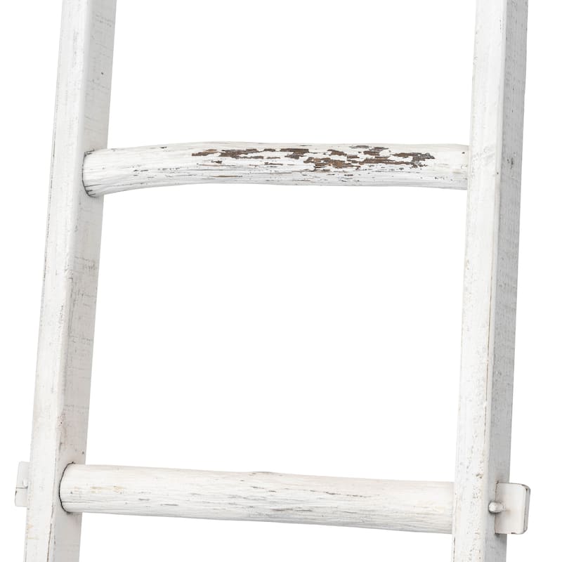 Sagebrook Home Rustic 6ft Tall Blanket Ladder, Decorative Freestanding Ladder For Storage - 19" x 2" x 76"