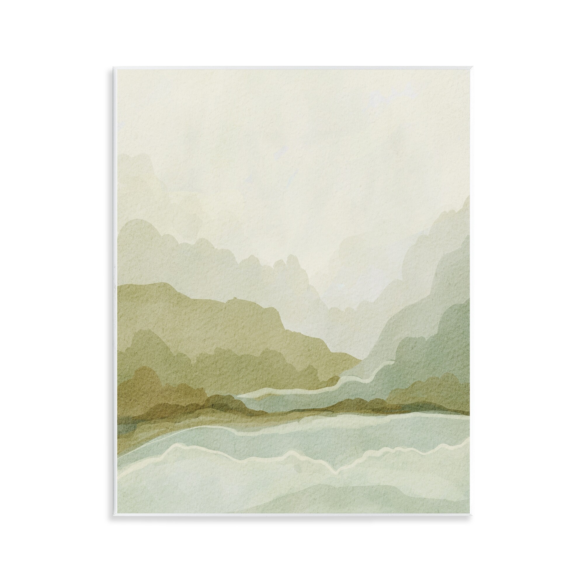 Stupell Misty Faded Landscape Wall Plaque Art Design By Nikita Jariwala