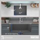 preview thumbnail 49 of 49, Karran Undermount 24.38 in Single Bowl Quartz Kitchen Sink