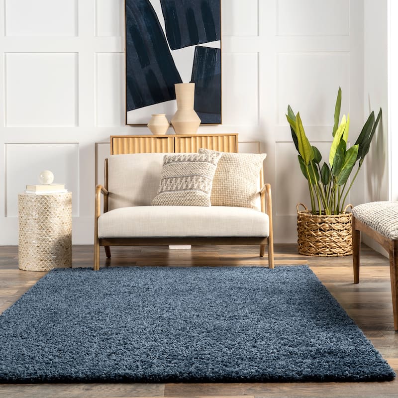 Nuloom Kara Solid Shag Area Rug