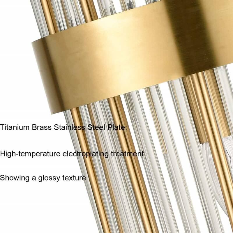 Peruggia Modern Flute Shape Glass Wall Sconces 2-Pack Wall Sconce Lighting
