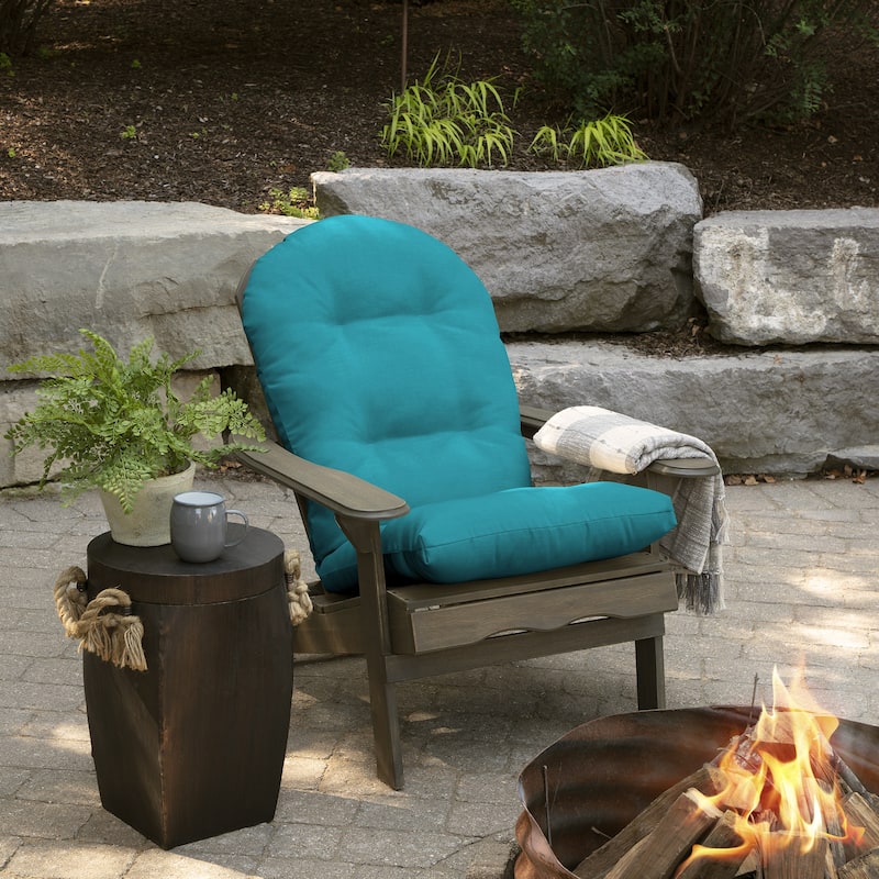 ARDEN Plush Modern Tufted Rocking Chair Cushion, Set of 2