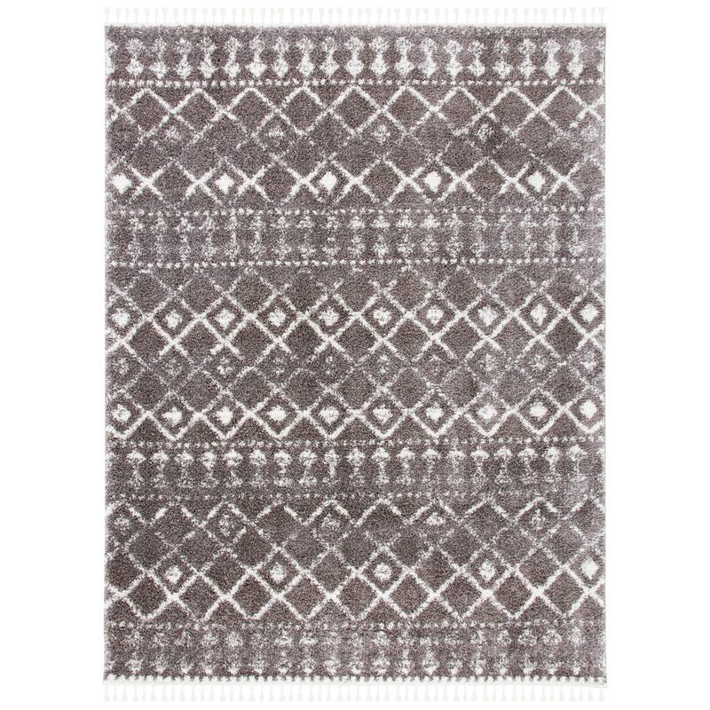 SAFAVIEH Berber Fringe Mirveta Liller Trellis Area Rug
