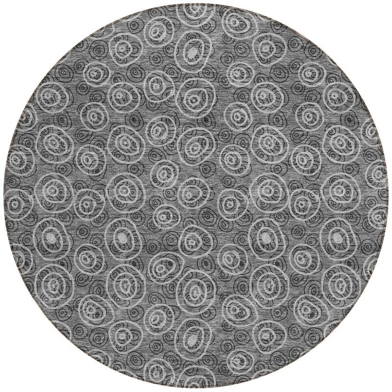 HomeRoots Geometric Transitional Rectangle Outdoor Rug