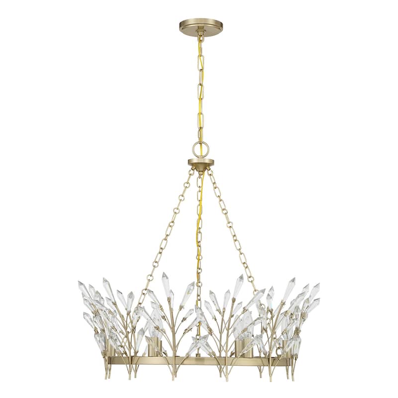Savoy House 1-4073-6 Orianna 6 Light 26" Wide Crystal Ring Chandelier