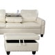preview thumbnail 50 of 60, Sectional Sofa Set w/ Drop Down Table